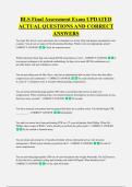 BLS Final Assessment Exam UPDATED &NewLine;ACTUAL QUESTIONS AND CORRECT &NewLine;ANSWERS