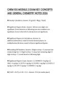 CHEM 103 MODULE 2 EXAM KEY CONCEPTS&NewLine;AND GENERAL CHEMISTRY NOTES 2026