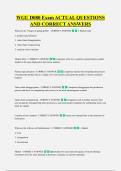 WGU D080 Exam ACTUAL QUESTIONS &NewLine;AND CORRECT ANSWERS