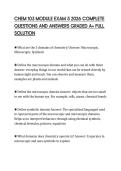 CHEM 103 MODULE EXAM 5 2026 COMPLETE&NewLine;QUESTIONS AND ANSWERS GRADED A&plus; FULL&NewLine;SOLUTION&NewLine;