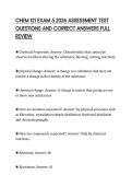 CHEM 121 EXAM 5 2026 ASSESSMENT TEST&NewLine;QUESTIONS AND CORRECT ANSWERS FULL&NewLine;REVIEW