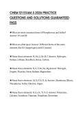 CHEM 121 EXAM 5 2026 PRACTICE&NewLine;QUESTIONS AND SOLUTIONS GUARANTEED&NewLine;PASS