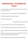 NJ Boating Exam - CT Newest 2026 Questions and Correct Answers &lpar;Latest 2026 &sol; 2027 Update&rpar; Graded A&plus; Verified by Experts