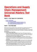 2026&sol;2027 S-Tier Operations & Supply Chain Management Mastery Test Bank &lpar;22&plus; Elite Q&A&rpar; &vert; MEIO&comma; Simchi-Levi & Lean Principles