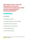 RSE Chapter 8 Latest &comma;recent and frequently tested exam with comprehensive questions and verified accurate solution &lpar;detailed & elaborated&rpar; GRADED A&plus;&period;