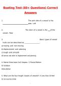 NJ Boating Test &ndash; 60 Possible Questions Newest 2026 Questions and Correct Answers &lpar;Latest 2026 &sol; 2027 Update&rpar; Graded A&plus; Verified by Experts