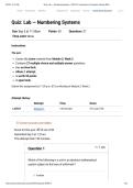 CSIS 110&vert; Quiz&colon; Lab &mdash; Numbering Systems&vert; Updated With complete solution&vert; Rated A&plus; &vert; NEW EDITION&vert; Liberty University