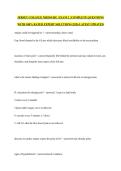 JERSEY COLLEGE MEDSURG  EXAM 2  &vert;COMPLETE QUESTIONS WITH 100&percnt; RATED EXPERT SOLUTIONS &vert;2026 LATEST UPDATED