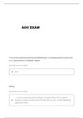 AOII STUDY GUIDE QUESTIONS AND VERIFIED ANSWERS