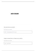 AOII INTERNATIONAL EXAM QUESTIONS AND VERIFIED ANSWERS