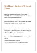 NR462 Exam 1 Questions With Correct Answers