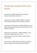 NR 462 Exam 4 Questions With Correct Answers