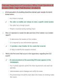 Colorado Department of Corrections Officer Exam Questions & Answers 2026&sol;2027 &vert; High-Yield Review &vert; Latest Update &vert; Graded A&plus;