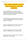 CSST EXAM 2026&sol;2027 ACTUAL &NewLine;QUESTIONS WITH VERIFIED &NewLine;ANSWERS&period; 