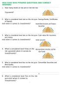 WGU D363 RISK PYRAMID QUESTIONS AND CORRECT ANSWERS