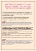 AHIP Medicare Advantage & Part D Final Exam &lpar;2025&rpar; - Complete Q&A Test Bank with Verified Answers