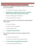 Colorado Department of Corrections Exam 3 & 4 Questions & Answers 2026&sol;2027 &vert; High-Yield Review &vert; Latest Update &vert; Graded A&plus;