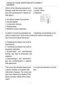 LPN NCLEX EXAM QUESTIONS WITH CORRECT &NewLine;ANSWERS 