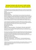 Oncology Test Bank with all Correct & 100&percnt; Verified Answers &vert;Actual Complete Exam &vert;Already Graded A&plus;