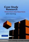  Case Study Research&colon; Principles and Practices by John Gerring