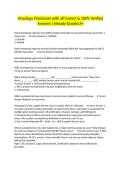 Oncology Final Exam with all Correct & 100&percnt; Verified Answers &vert;Already Graded A&plus;