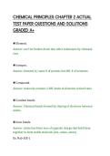 CHEMICAL PRINCIPLES CHAPTER 2 ACTUAL&NewLine;TEST PAPER QUESTIONS AND SOLUTIONS&NewLine;GRADED A&plus;
