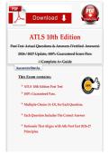 ATLS 10th Edition Post Test 2026&sol;2027&colon; 175&plus; Q&A with Rationales&NewLine;&NewLine;