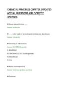 CHEMICAL PRINCIPLES CHAPTER 2 UPDATED&NewLine;ACTUAL QUESTIONS AND CORRECT&NewLine;ANSWERS&NewLine;