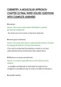 CHEMISTRY&colon; A MOLECULAR APPROACH&NewLine;CHAPTER 25 FINAL PAPER SOLVED QUESTIONS&NewLine;WITH COMPLETE ANSWERS&NewLine;