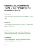 CHEMISTRY&colon; A MOLECULAR APPROACH&NewLine;CHAPTER 25 EXAM PREP QUESTIONS AND&NewLine;ANSWERS FULLY VERIFIED