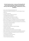 Test Bank&colon; Respiratory System - Anatomy and Physiology BIOL 252 &NewLine;Human Anatomy & Physiology II  Module 5 Exam Review WITH &NewLine;MULTIPLE CHOICE QUESTIONS &comma;CORRECT ANSWERS AND IN &ndash;DEPTH &NewLine;RATIONALES&period; 