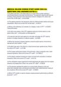 MEDICAL BILLING CODING STUDY GUIDE 2026 ALL QUESTIONS AND ANSWERS RATED A&period;pdf