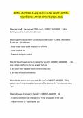 NURS 280 FINAL EXAM QUESTIONS WITH CORRECT SOLUTIONS LATEST UPDATE 2025-2026