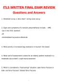 2026 ITLS &lpar;International Trauma Life Support&rpar; Bundle Deals 2026&ndash;2027 &vert; ITLS Basic & Advanced Final Exam Review &vert; ITLS Pre-Test & Post-Test Practice Questions &vert; Trauma Assessment&comma; Airway Management&comma; Shock&comma; EMS Patient Care & Trauma Life Support Certificati