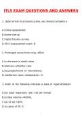 ITLS Exam Multiple Choices &lpar;50 Questions&rpar; Newest 2026 Questions and Correct Answers &lpar;Latest 2026 &sol; 2027 Update&rpar; Graded A&plus; Verified by Experts