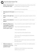 Texas Fire Alarm Practice Test EXAM STUDY GUIDE 2026&sol;2027 ACCURATE QUESTIONS WITH CORRECT DETAILED SOLUTIONS &vert;&vert; 100&percnt; GUARANTEED PASS NEWEST VERSION