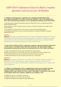 AHIP 2025 Certification Exam Test Bank - Complete Questions and Answers for All Modules