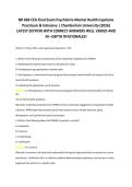 NR 668 CEA Final Exam Psychiatric-Mental Health Capstone &NewLine;Practicum & Intensive &vert; Chamberlain University &lpar;2026&rpar;  &NewLine;LATEST EDITION WITH CORRECT ANSWERS WELL VERIED AND &NewLine;IN &ndash;DEPTH RFATIONALES&excl;