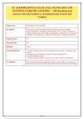 NC Jurisprudence Exam 2023-2024 &vert; 100 Verified Q&A with Detailed Explanations &vert; Graded A&plus; &lpar;or NC Jurisprudence and Legal Ethics Exam &vert; 100 Practice Questions & Answers &vert; A&plus; Verified Guide&rpar;