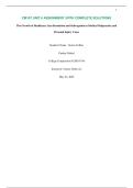 CM107 UNIT 6 ASSIGNMENT &vert;WITH COMPLETE SOLUTIONS