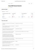 Praxis 5095 Physical Education Exam EXAM STUDY GUIDE 2026&sol;2027 ACCURATE QUESTIONS WITH CORRECT DETAILED SOLUTIONS &vert;&vert; 100&percnt; GUARANTEED PASS NEWEST VERSION