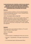 NAMS Menopause Certification Exam &lpar;MSCP&rpar; 2026&colon; Practice Questions & Study Guide &vert; Pass the Menopause Society Certified Practitioner Exam