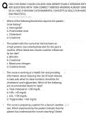 NSG 3100 Exam 3 EXAM STUDY GUIDE 2026&sol;2027 ACCURATE QUESTIONS WITH CORRECT DETAILED SOLUTIONS &vert;&vert; 100&percnt; GUARANTEED PASS NEWEST VERSION
