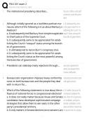 POLI 201 Final Exam EXAM STUDY GUIDE 2026&sol;2027 ACCURATE QUESTIONS WITH CORRECT DETAILED SOLUTIONS &vert;&vert; 100&percnt; GUARANTEED PASS NEWEST VERSION