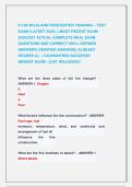 S-130&colon;WILDLAND FIREFIGHTER TRAINING &ndash; TEST &NewLine;EXAM &lpar;LATEST 2026&rpar; &vert;&vert; MOST RECENT EXAM &NewLine;2026&vert;2027 ACTUAL COMPLETE REAL EXAM &NewLine;QUESTIONS AND CORRECT WELL DEFINED &NewLine;ANSWERS &lpar;VERIFIED ANSWERS&rpar; ALREADY             &NewLine;GRADED A&plus;  &vert; GUARANTEED SUCCESS&excl;&excl;            