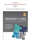 Test Bank for Primary Care Interprofessional Collaborative Practice 6th Edition by Terry Mahan Buttaro&comma; Patricia Polgar-Bailey&comma; Joann Trybulski &vert;Complete Verified Test Bank&comma; All Chapters Covered&vert;