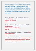 Semmelweis Entrance Exam Medicine Biology EXAM &NewLine;2026 &vert;&vert; MOST RECENT EXAM 2026&vert;2027 ACTUAL &NewLine;COMPLETE REAL EXAM QUESTIONS AND CORRECT &NewLine;ANSWERS &lpar;VERIFIED ANSWERS&rpar; ALREADY GRADED &NewLine;A&plus; &vert; GUARANTEED SUCCES&excl;&excl; NEWEST EXAM &vert; JUST &NewLine;RELEASED&excl;&excl;