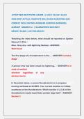  SPOTTER NETWORK EXAM &vert;&vert; MOST RECENT EXAM &NewLine;2026&vert;2027 ACTUAL COMPLETE REAL EXAM QUESTIONS AND &NewLine;CORRECT WELL DEFINED ANSWERS &lpar;VERIFIED ANSWERS&rpar; &NewLine;ALREADY  GRADED A&plus;  &vert; GUARANTEED SUCCESS&excl;&excl;                  &NewLine;NEWEST EXAM &vert; JUST RELEASED&excl;&excl;