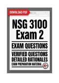 Galen NSG 3100 Exam 2 &vert; Fundamental Concepts and Skills for Nursing Practice I &lpar;2026&rpar; Actual Q&A PDF