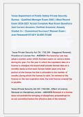 Texas Department of Public Safety Private Security &NewLine;Bureau - Qualified Manager Exam 2026 &vert;&vert; Most Recent &NewLine;Exam 2026-2027 Actual Complete Real Exam Questions &NewLine;And Correct Answers &lpar;Verified Answers&rpar; Already &NewLine;Graded A&plus; &vert; Guaranteed Success&excl;&excl; Newest Exam &vert;